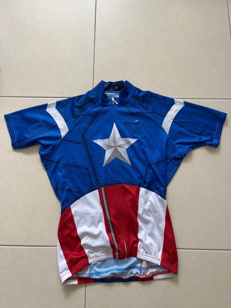 Captain america bike jersey sale