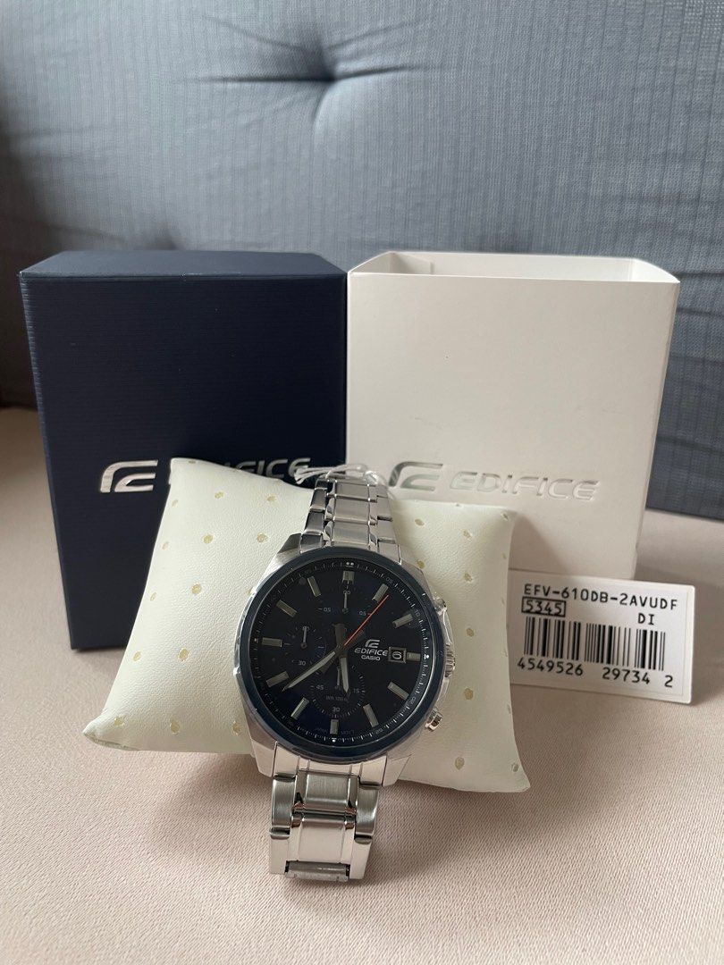 Orologio cronografo uomo Casio Edifice EFV-610DB-2AVUEF