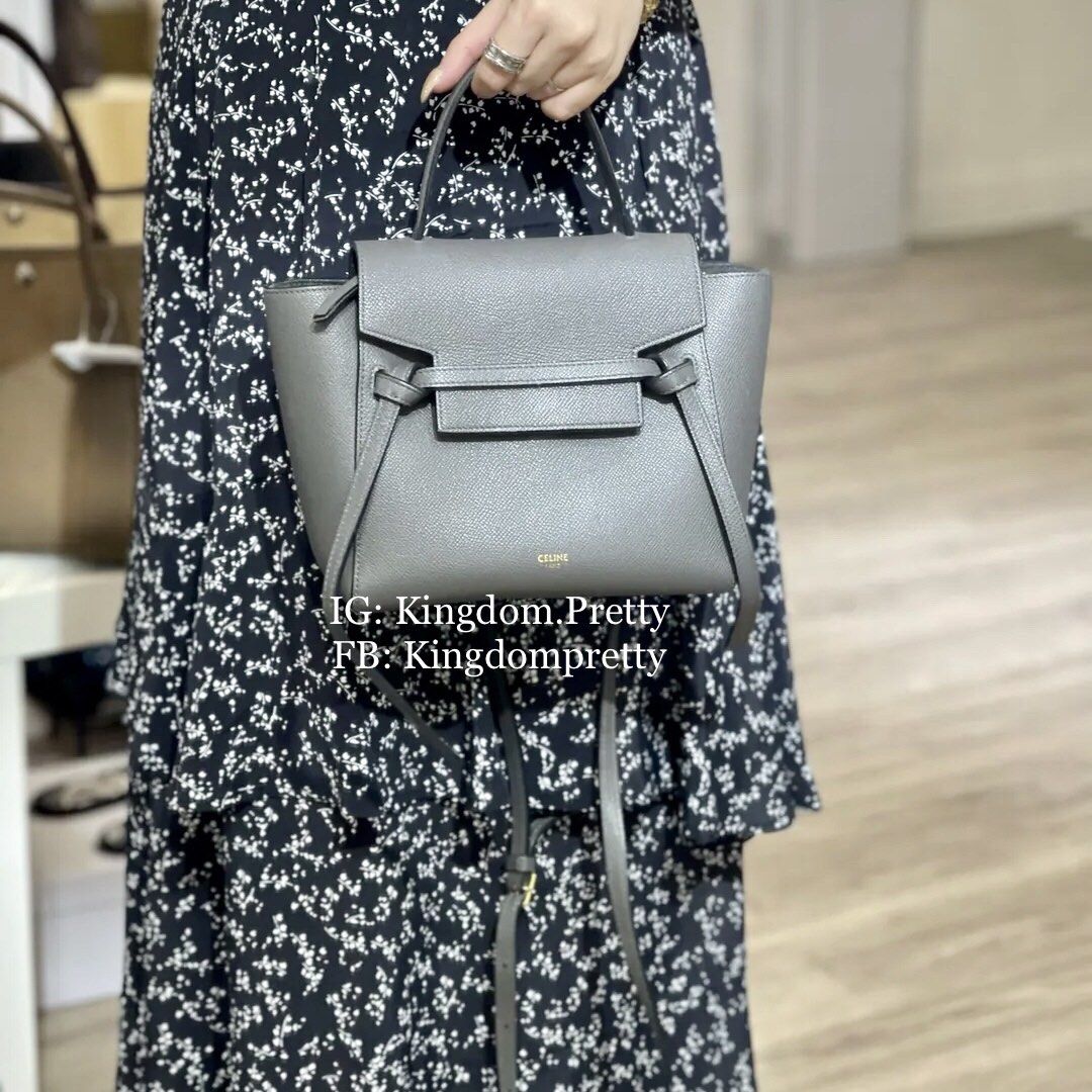 Celine Nano Belt Bag Grey 100% Authentic, Luxury, Bags & Wallets on  Carousell