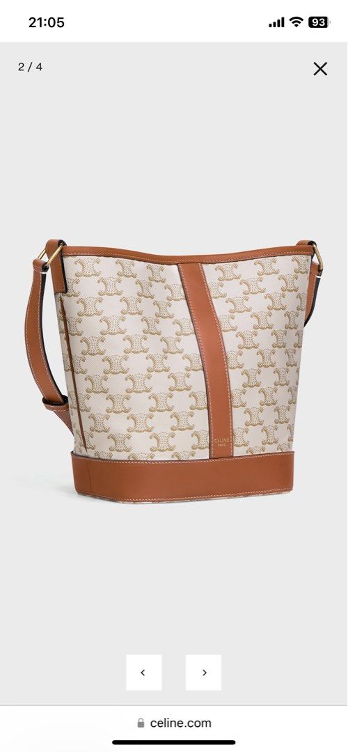 BN SMALL BUCKET IN TRIOMPHE CANVAS AND CALFSKIN, Women's Fashion, Bags &  Wallets, Cross-body Bags on Carousell
