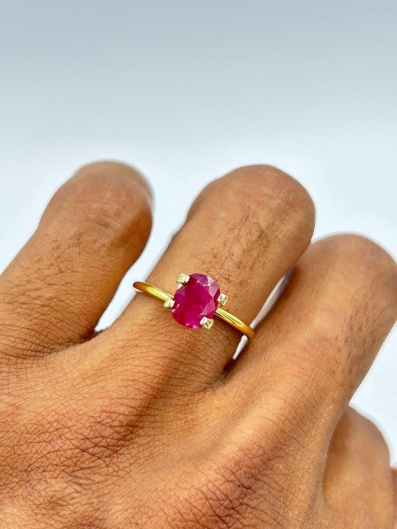 Certified Vivid Red Burmese Ruby