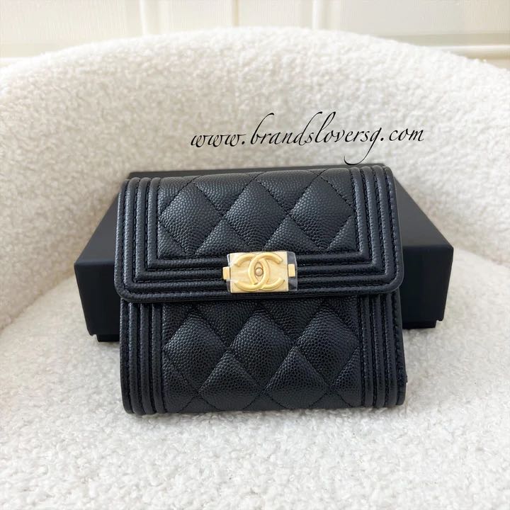 Chanel trifold cheap short wallet