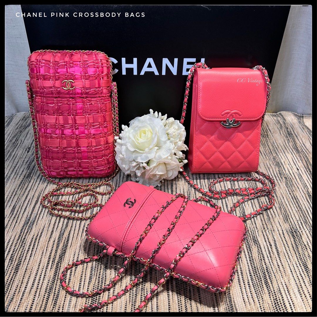 Chanel pink crossbody bag