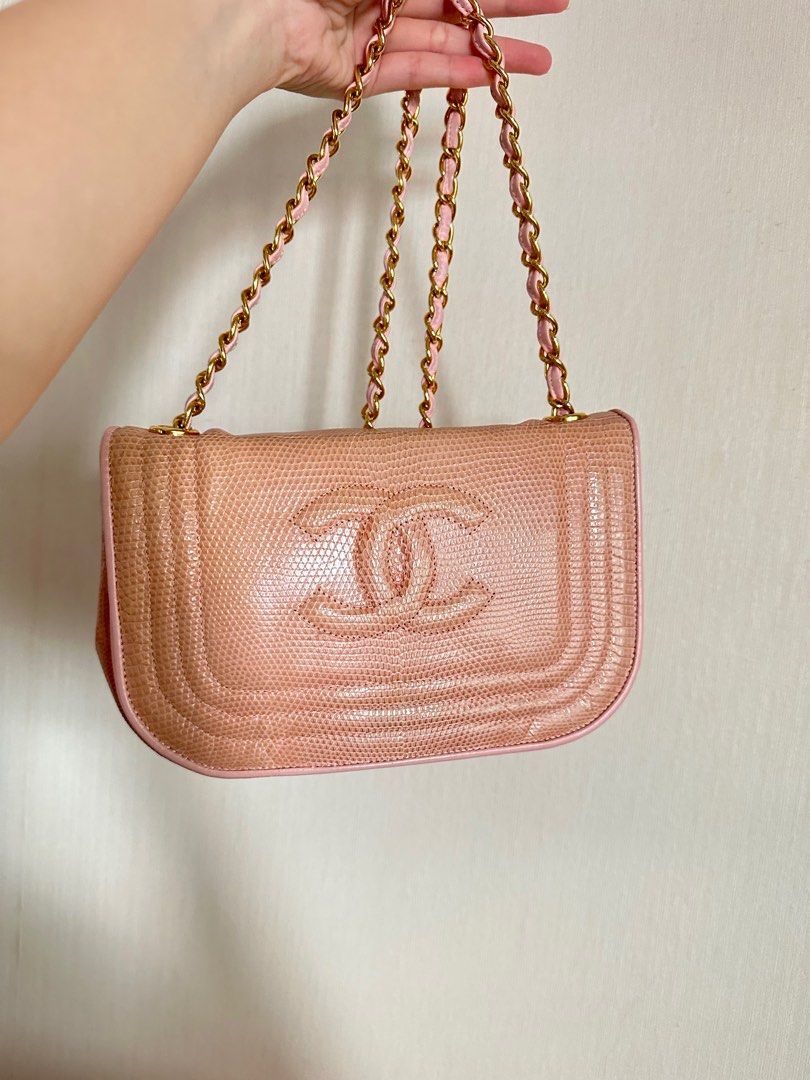 Chanel Vintage Pink 20cm Mini Flag Bag in 24k GHW