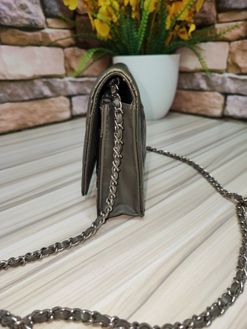 Chanel woc mini leather patent crossbody sling bag Women s