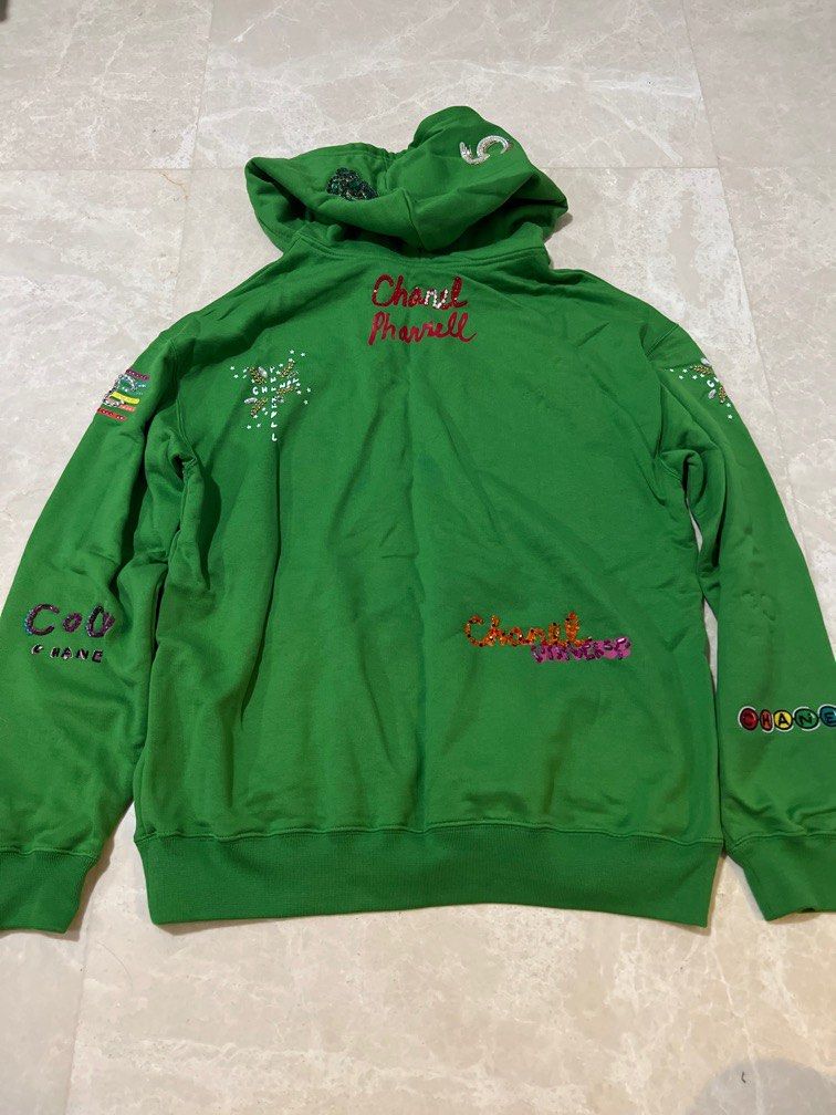Green chanel hoodie clearance