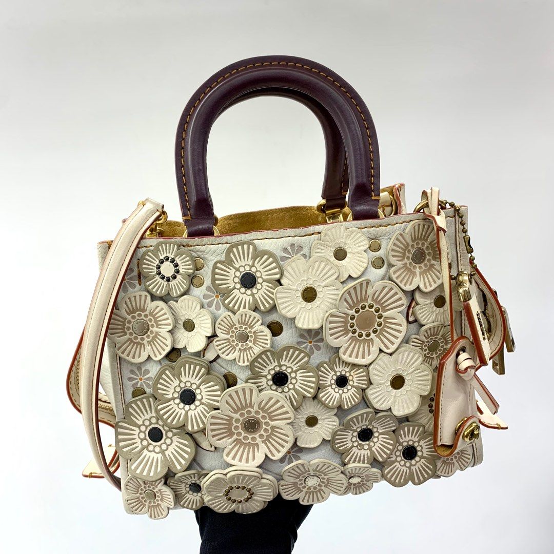 COACH Rogue 25 With Tea Rose Applique