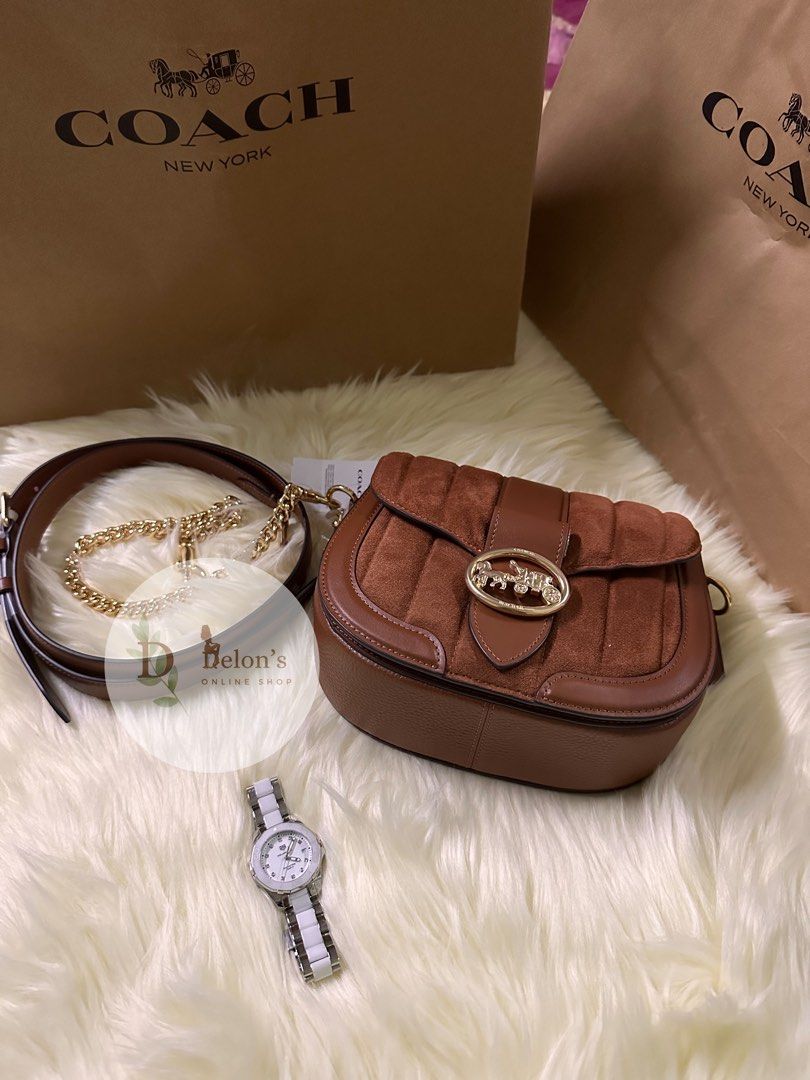 Coach Saddle Bag Brown Vintage Crossbody Shoulder on Carousell