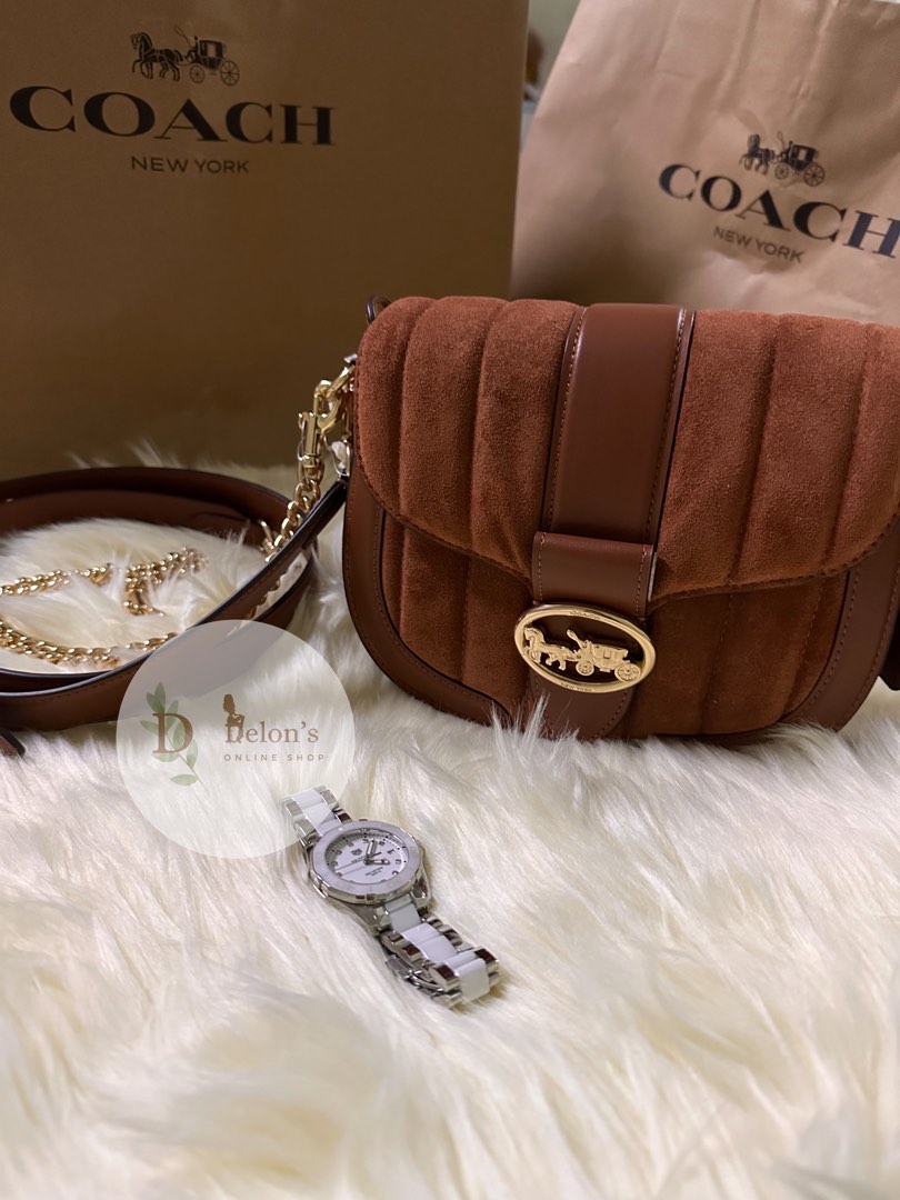 Coach Saddle Bag Brown Vintage Crossbody Shoulder on Carousell