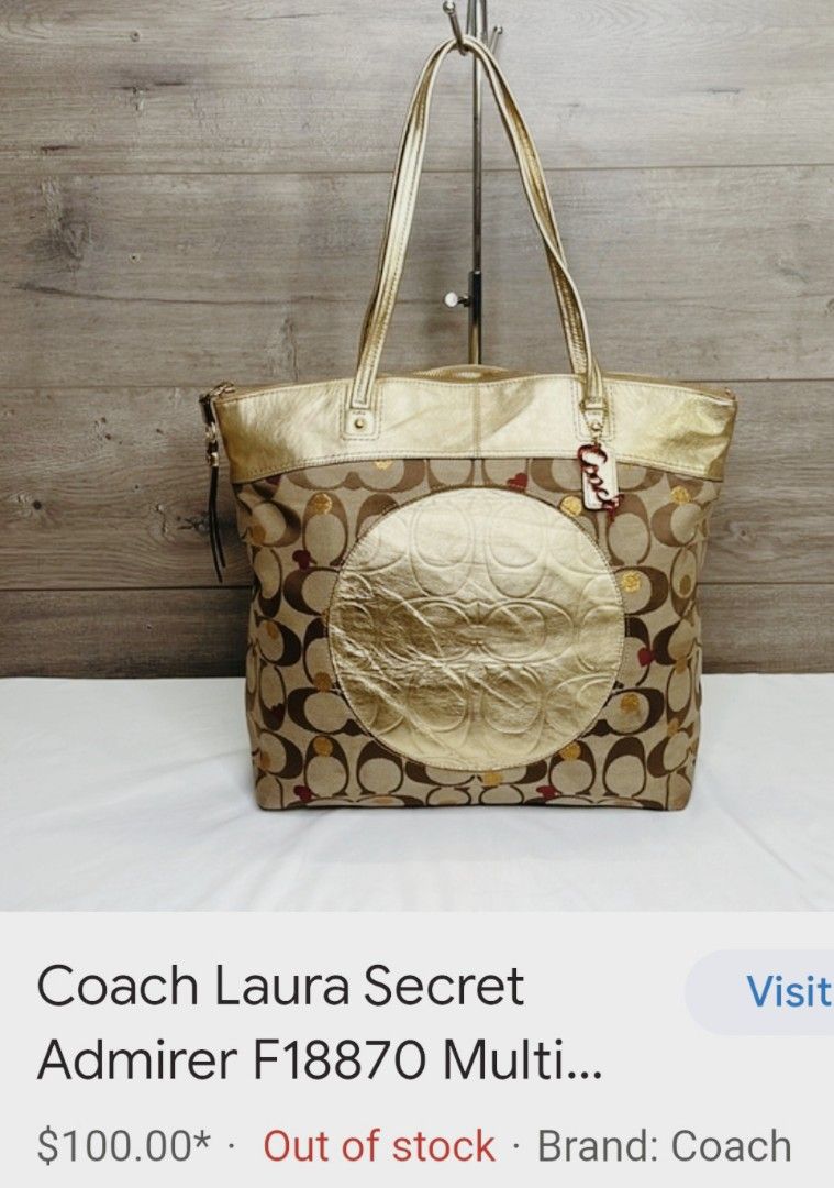 Coach laura clearance tote