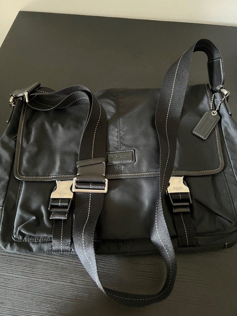 Coach men's sales messenger bag nylon
