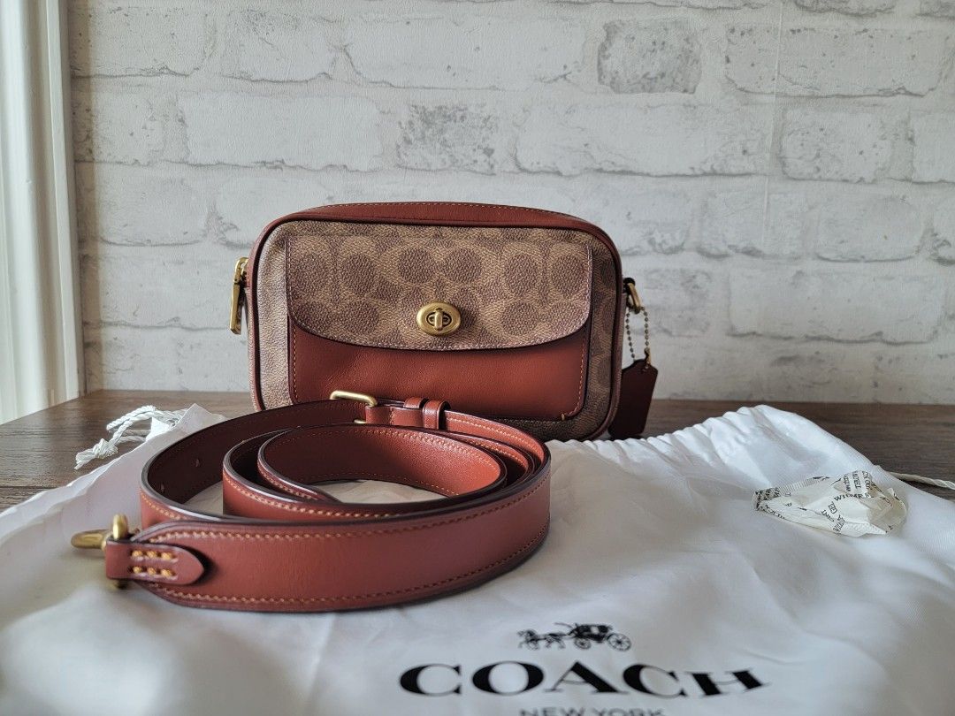 Coach Willow Double zipper crossbody bag Carousell