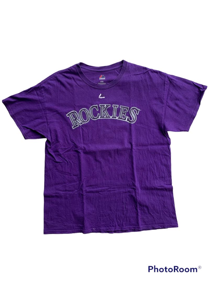 COLORADO ROCKIES MAJESTIC Men s Fashion Tops Sets Tshirts