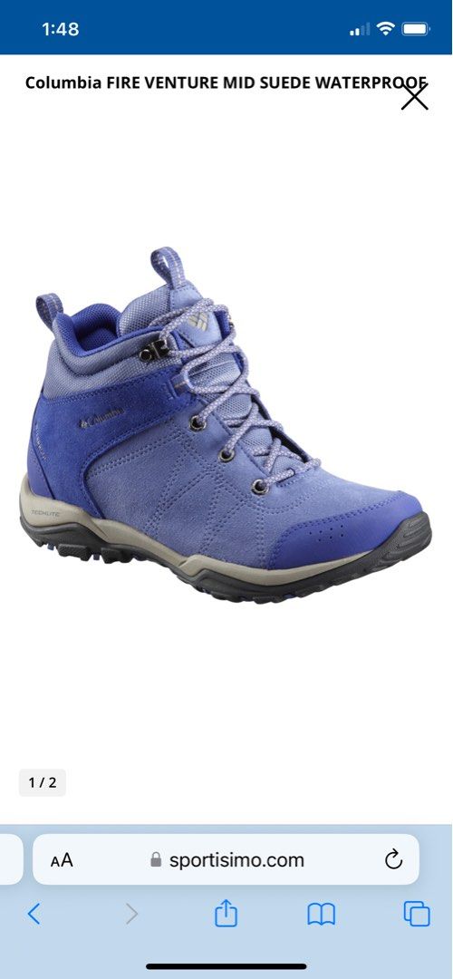 Columbia FIRE VENTURE MID SUEDE WATERPROOF size 9 Carousell