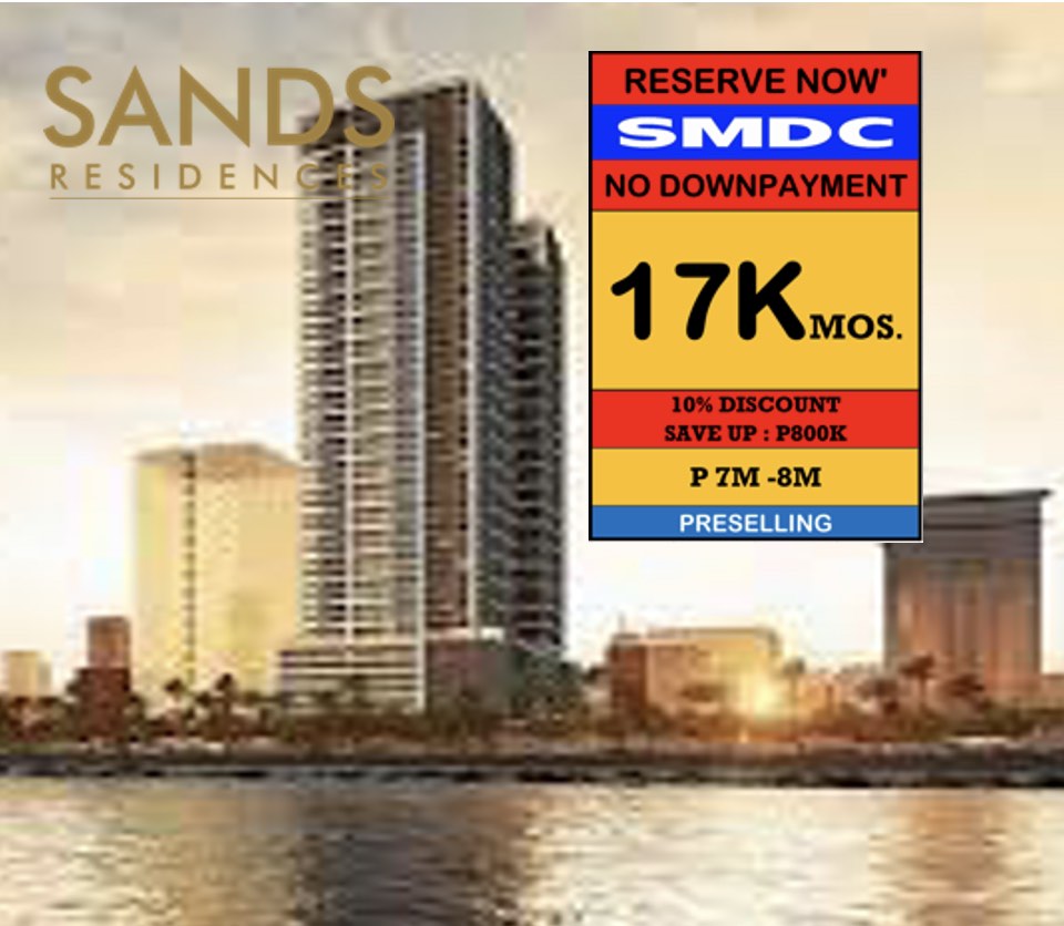 Condo for Sale in Roxas Boulevard ; Manila City at Sand Residences near in Pasay City ;Mall of