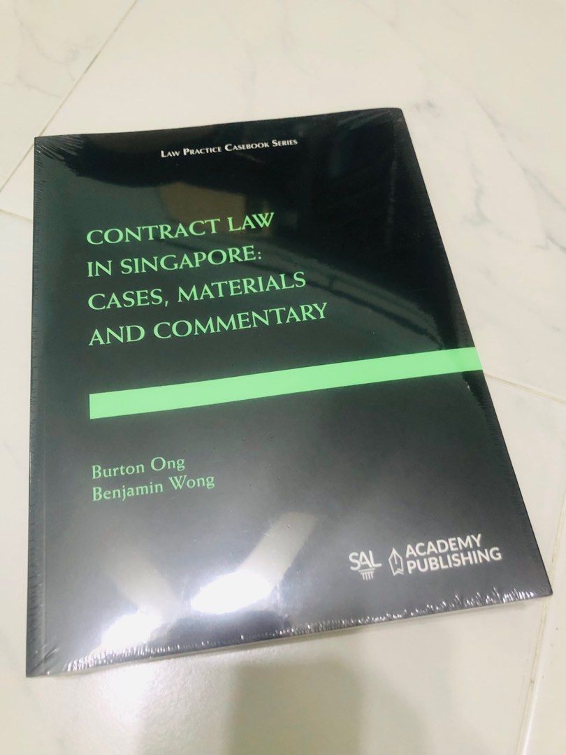 Contract Law In Singapore Hobbies Toys Books Magazines Textbooks