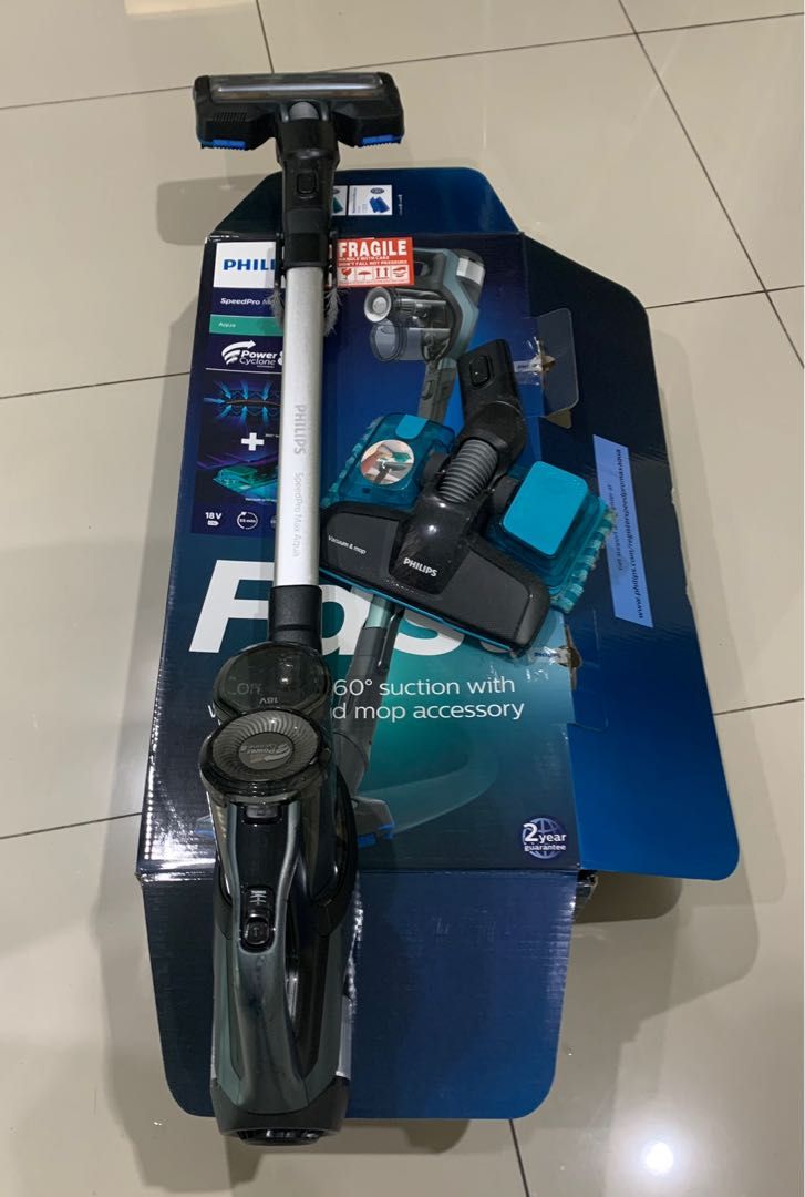 CORDLESS VACUUM + MOP PHILIPS, TV & Home Appliances, Vacuum Cleaner