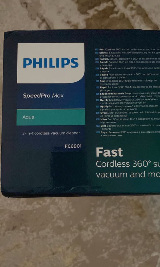 CORDLESS VACUUM + MOP PHILIPS, TV & Home Appliances, Vacuum Cleaner