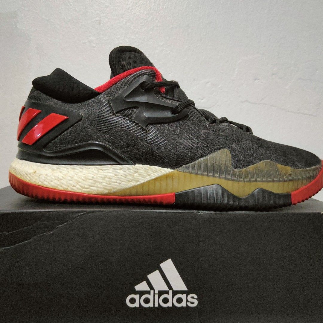 Adidas men's crazylight boost low 2016 shoes black discount