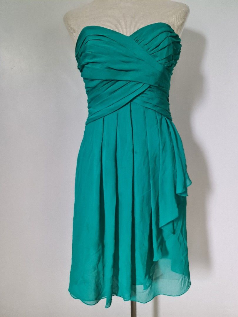 David s bridal tube green sexy branded wedding formal event dress
