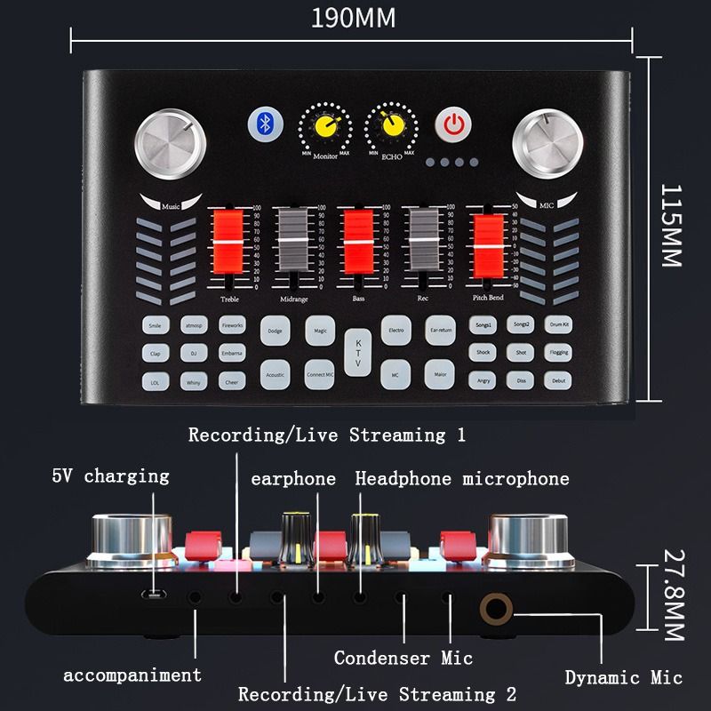 Device sound card Sound card set, anchor, complete set of equipment