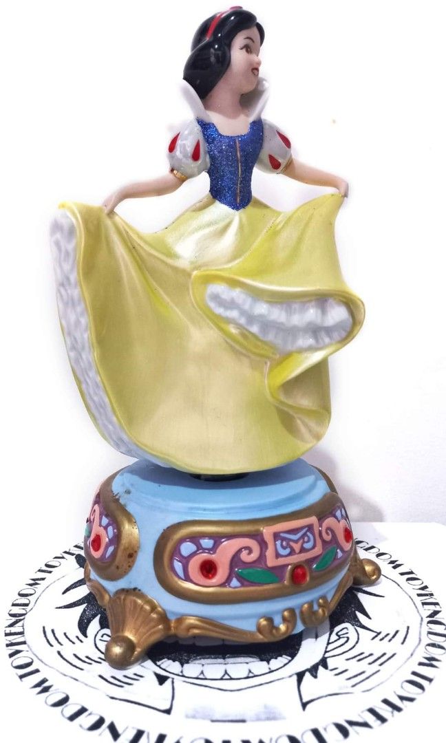 Disney Snow White Ceramic Musical Revolving Figurine on Carousell