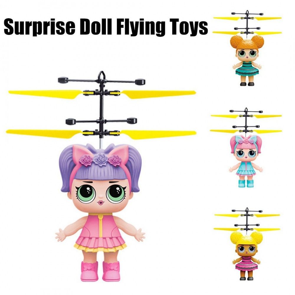 Doll USB Charging Flying Fairy Girls Toys Helicopter Princess Tool