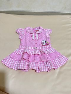 Dress Polo baby pink disney snoppy 1-2 yo