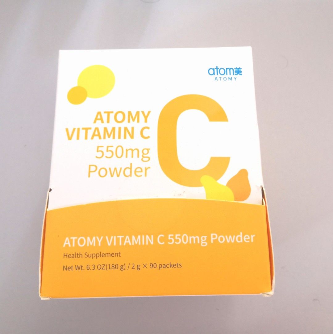 EXPIRED ATOMY Vitamin C 550mg Powder 2g*90 packets 180g, Health