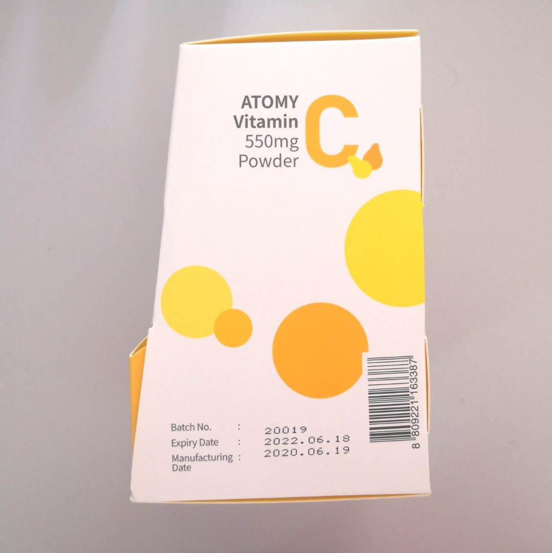 EXPIRED ATOMY Vitamin C 550mg Powder 2g*90 packets 180g, Health