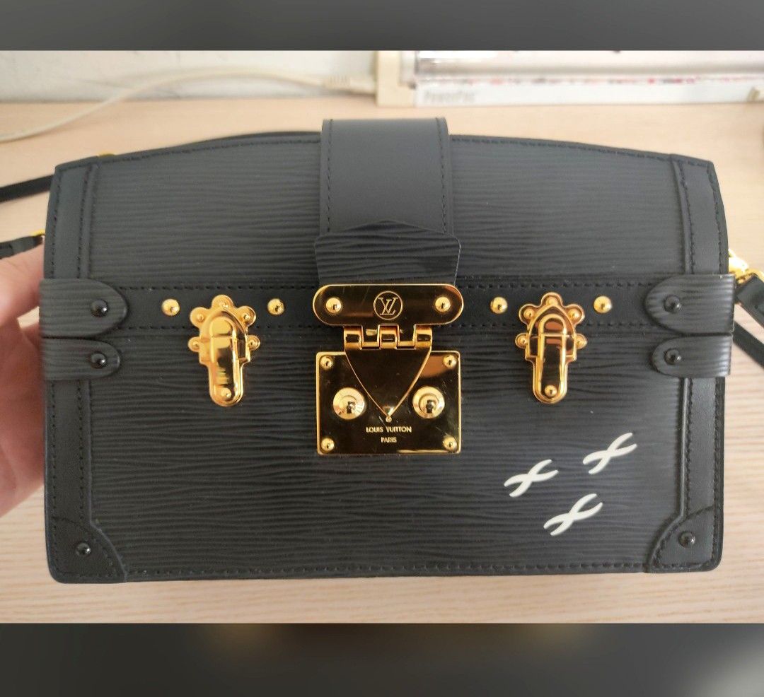 Louis Vuitton Epi Leather Trunk Clutch, Luxury, Bags & Wallets on Carousell