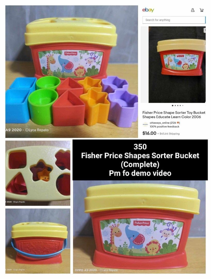 Fisher Price Shapes Sorter Bucket on Carousell