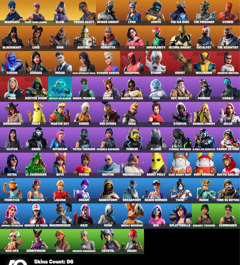 Fortnite Account (Travis Scott, Cactus Jack, Mint Axe, Glow), Video