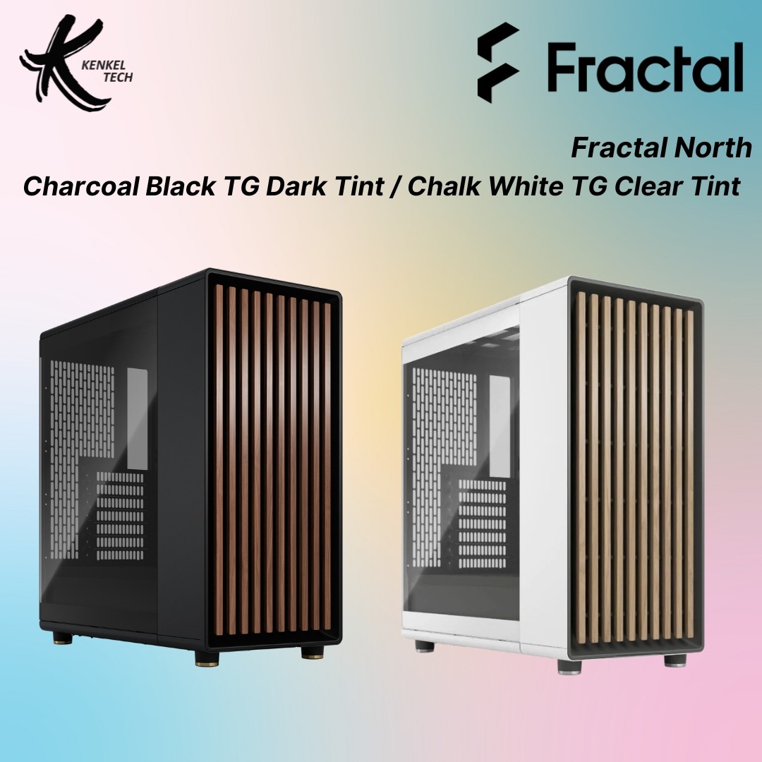 Fractal Design North Charcoal Black TG Dark Tint / Chalk White TG Clear