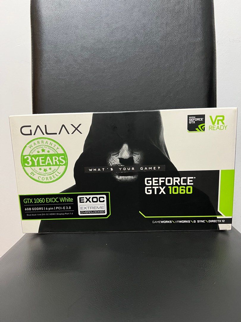 Galax GTX 1060 exoc white oc edition, Computers & Tech, Parts ...