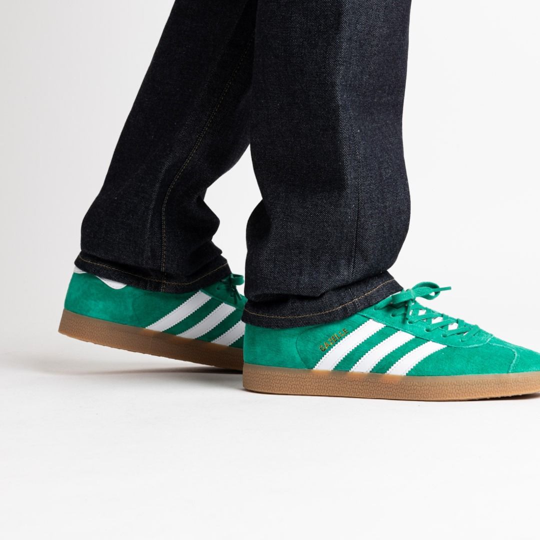 adidas gazelle silver green womens Adidas Gazelle ADV Shoes - Court Green / Core Black / Gum5