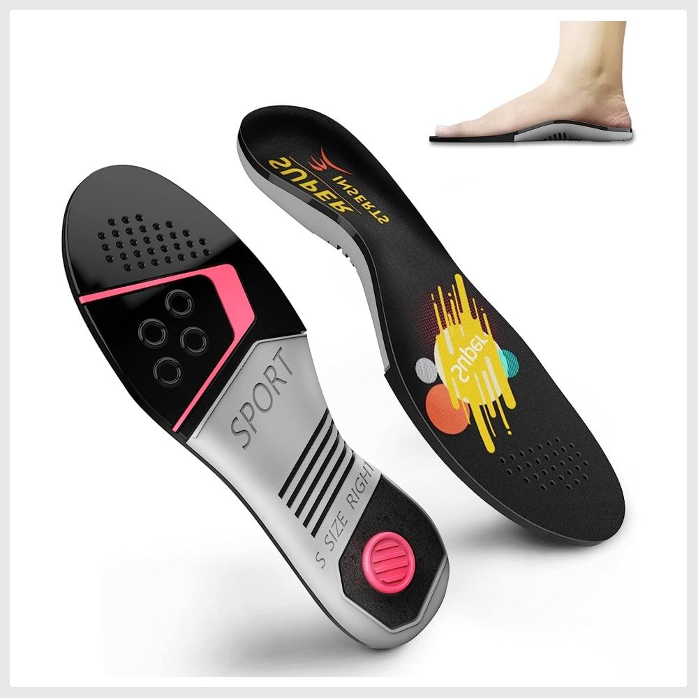Gel Insole Orthotic Sports Shoe Insoles Arch Support for Men