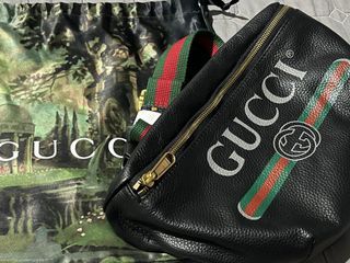 gucci black fanny pack belt bag