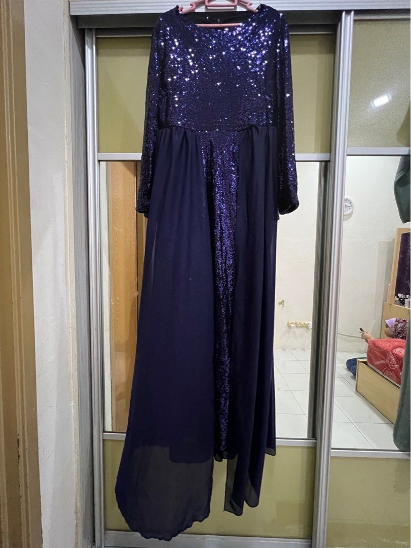 Glam glitter dinner evening dress Women s Fashion Dresses