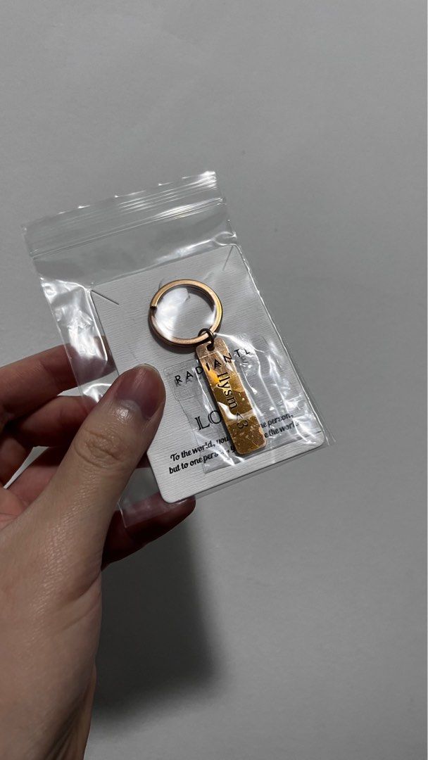 gold plated keychain Women s Fashion Watches Accessories