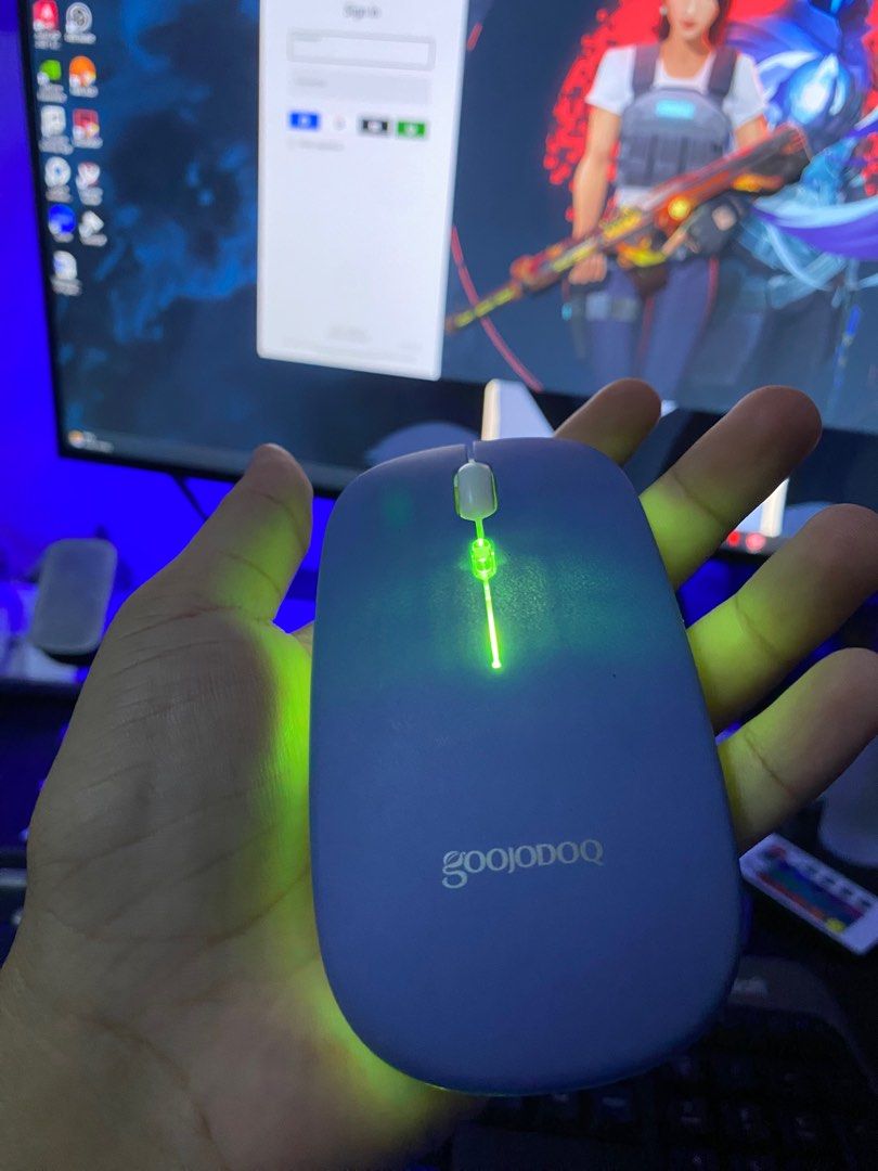 GOOJODOQ wireless mouse (Category: Mouse & Mousepads) located in Pasig City. Submitted by justthrifty (Listing ID 1239277658, Image 1). Description: bought on january Rechargeable Mouse 1 issue: jumpy mousewheel Its working but when im playing valorant it annoys me when i scroll Its good if youre using it for browsing but for playing fps games nope ^^ .