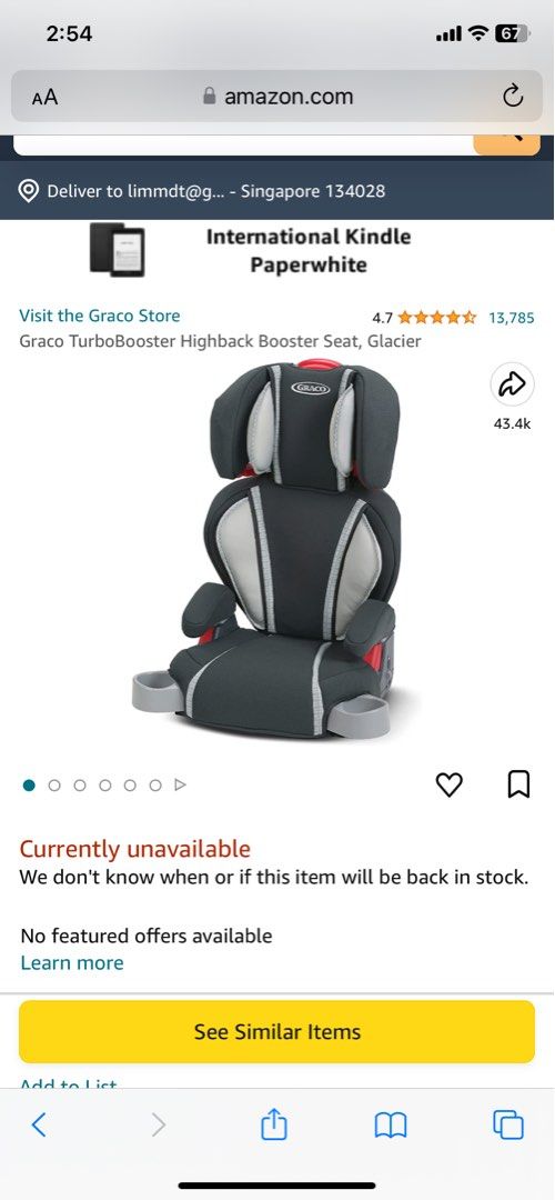 Graco Turbobooster Lx Highback Booster Car Seat, Babies  Kids, Going Out, Car  Seats on Carousell