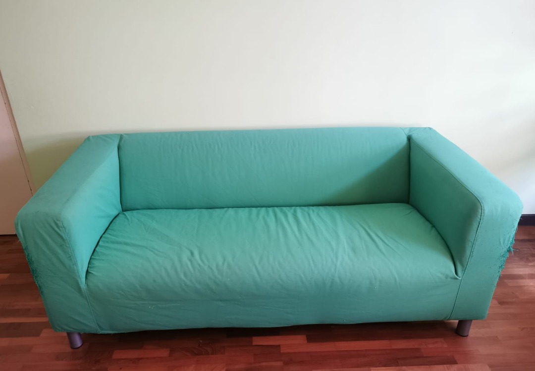 Green IKEA sofa, Furniture & Home Living, Furniture, Sofas on Carousell