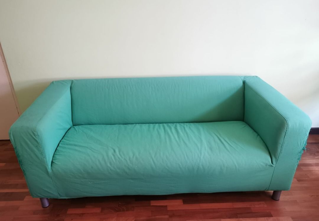 Green IKEA sofa, Furniture & Home Living, Furniture, Sofas on Carousell