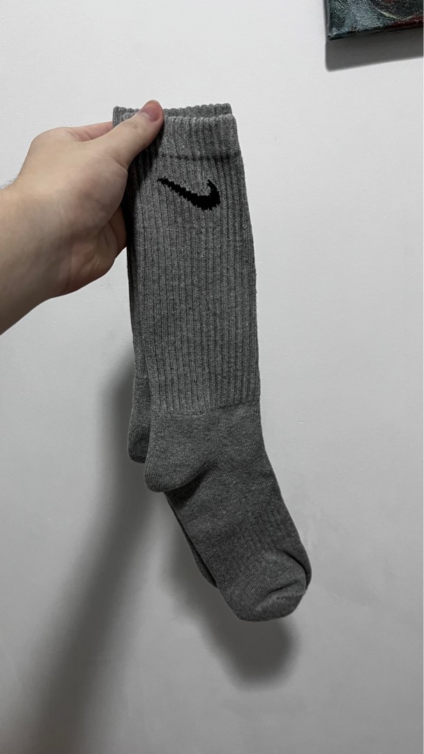 Grey Nike socks