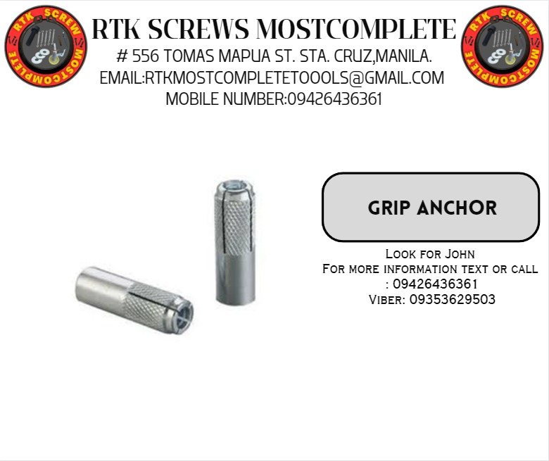 Grip Anchor, Commercial & Industrial, Construction Tools & Equipment on ...