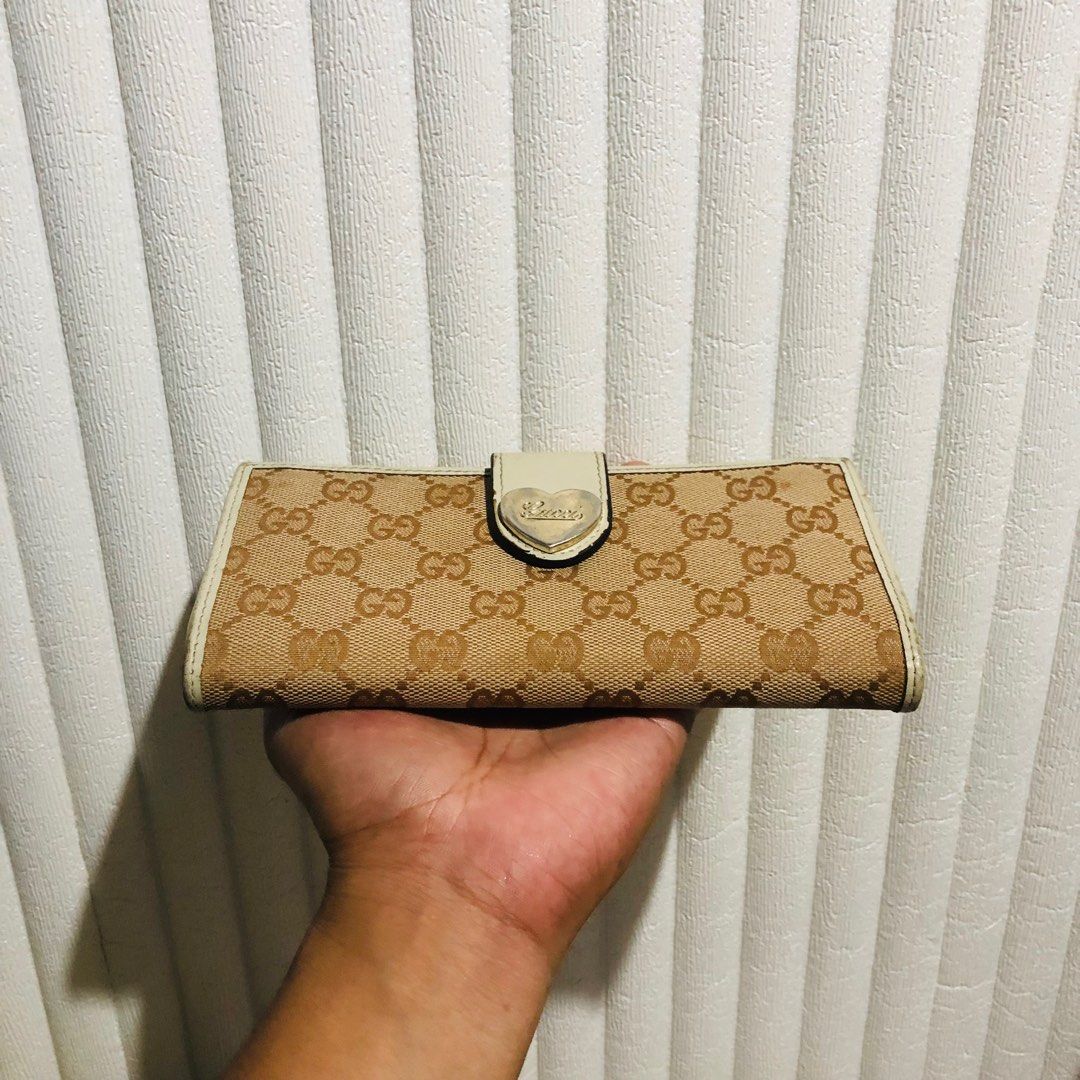 Gucci GG Monogram Canvas Leather Long Wallet, Luxury, Bags & Wallets on  Carousell