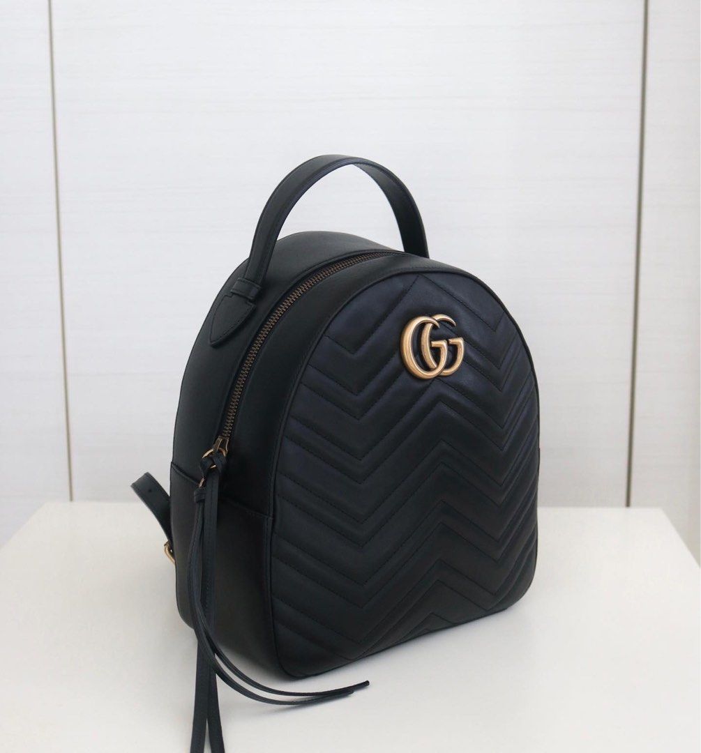 Gg marmont quilted hotsell leather backpack price