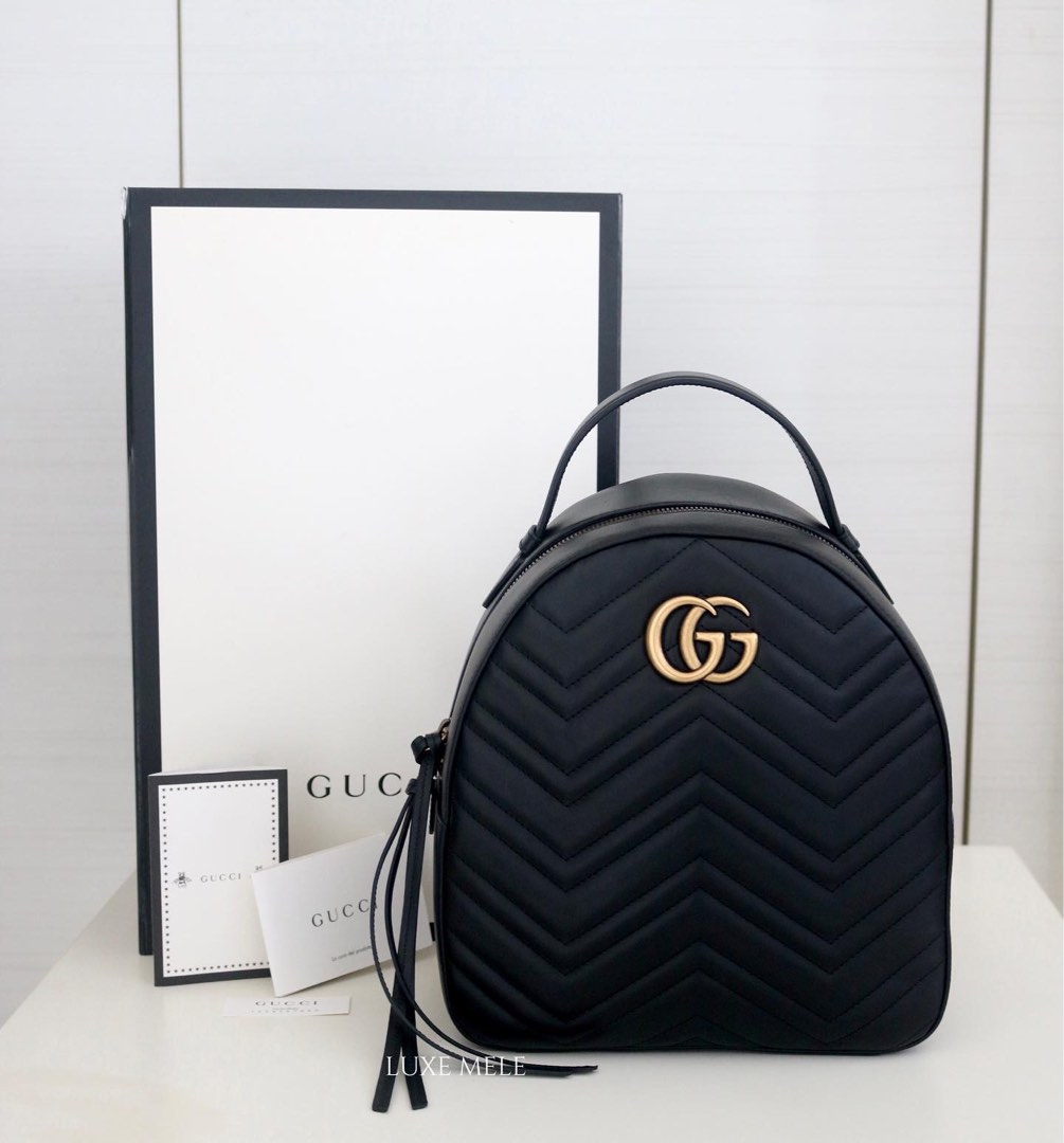 Gucci marmont quilted backpack 2025