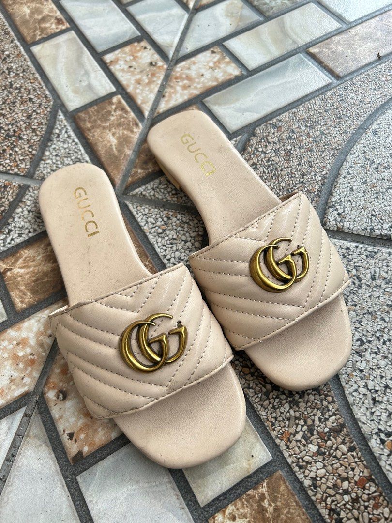 Gucci sandal kasut gucci, Women's Fashion, Footwear, Flipflops and